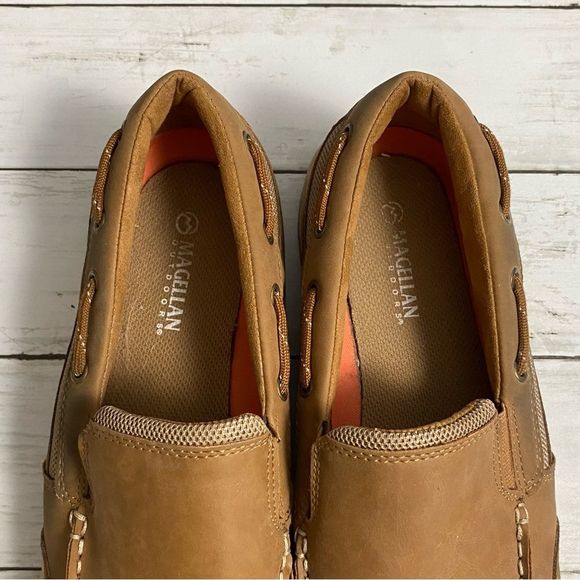 Magellan Outdoors Mens Tan‎ Slip On Textile Shoes Size 10EE - Picture 8 of 9